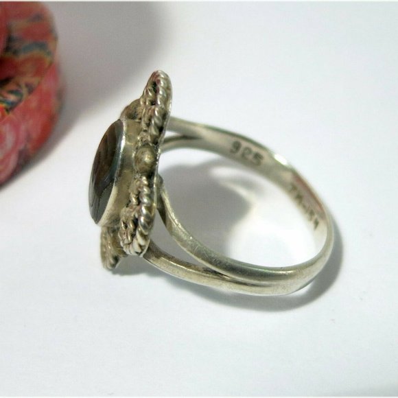 Vintage TAXCO TM-154 Sterling 925 Mexico Silver Ring with Paua Shell - Picture 5 of 8